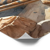 古代エジプトのファラオの葬儀 ポスター (角)