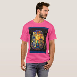古代エジプトのファラオトゥタンカームン金ゴールドマスクT- Tシャツ
