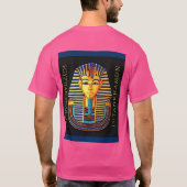 古代エジプトのファラオトゥタンカームン金ゴールドマスクT- Tシャツ (裏面)