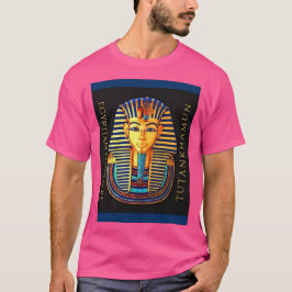 古代エジプトのファラオトゥタンカームン金ゴールドマスクT- Tシャツ