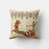 古代エジプトのファラオ暴れII馬パピルス クッション (裏面)