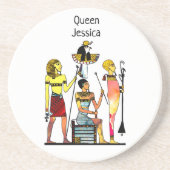 古代エジプトのファラオ様式の豪華な装飾 コースター (正面)