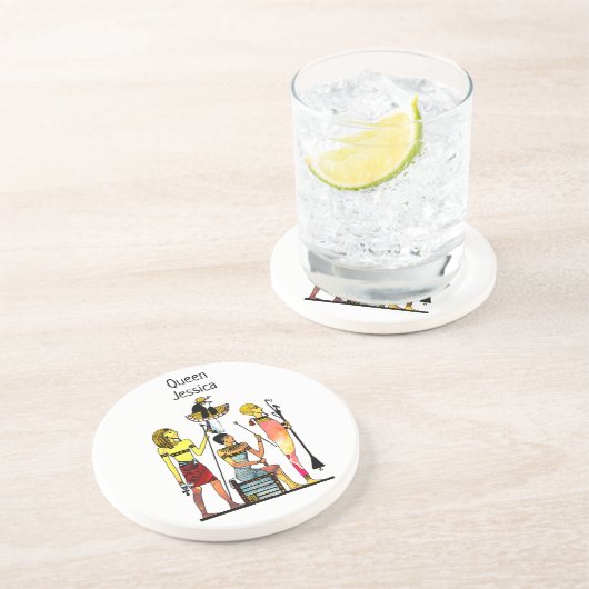 古代エジプトのファラオ様式の豪華な装飾 コースター (側面)