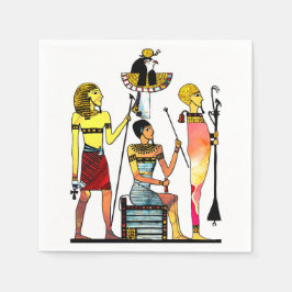 古代エジプトのファラオ様式の豪華な装飾 スタンダードカクテルナプキン