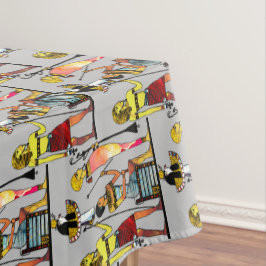 古代エジプトのファラオ様式の豪華な装飾 テーブルクロス