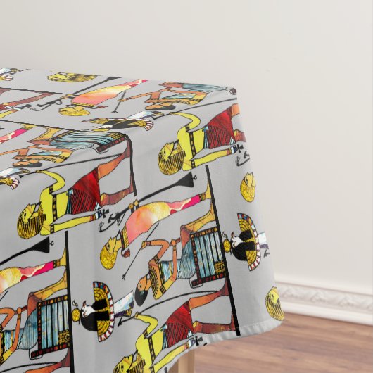 古代エジプトのファラオ様式の豪華な装飾 テーブルクロス (インサイチュ)