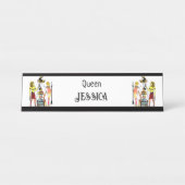 古代エジプトのファラオ様式の豪華な装飾 デスクネームプレート (正面)