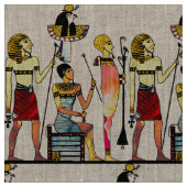 古代エジプトのファラオ様式の豪華な装飾 ファブリック (クローズアップ)