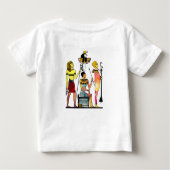 古代エジプトのファラオ様式の豪華な装飾 ベビーTシャツ (裏面)