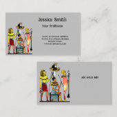 古代エジプトのファラオ様式の豪華な装飾 名刺 (正面/裏面)