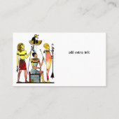 古代エジプトのファラオ様式の豪華な装飾 名刺 (裏面)