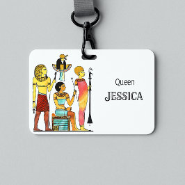 古代エジプトのファラオ様式の豪華な装飾 名札