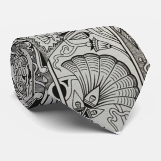 古代エジプトのファラオ模様のネックタイ ネクタイ (ロール)