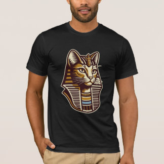 古代エジプトのファラオ猫Tシャツ - 古代エジプトの猫 Tシャツ