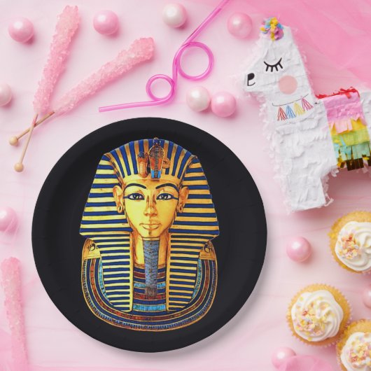 古代エジプトのファラオ王トゥタンカームン ペーパープレート (パーティー)