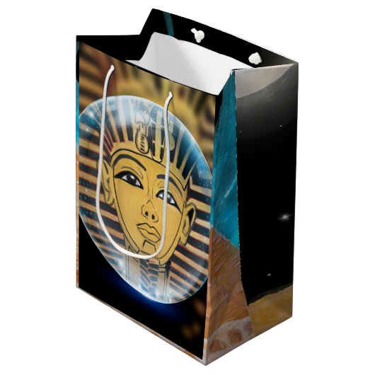 古代エジプトのファラオ王 ミディアムペーパーバッグ (正面アングル)