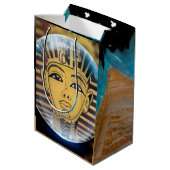 古代エジプトのファラオ王 ミディアムペーパーバッグ (裏面アングル)