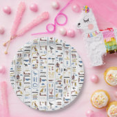 古代エジプトのファラオ象形文字 ペーパープレート (パーティー)