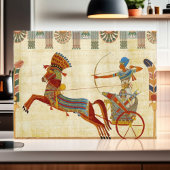 古代エジプトのファラオ、ラメセス2世のカラフルな絵 ポストカード