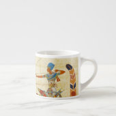 古代エジプトのファラオ、ラメセス2世、馬、パピルス エスプレッソカップ (右)