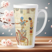 古代エジプトのファラオ ラメセス2世 馬 パピルス カフェラテマグ