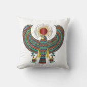 古代エジプトのファラオTシャツ | KaliraArts クッション (正面)