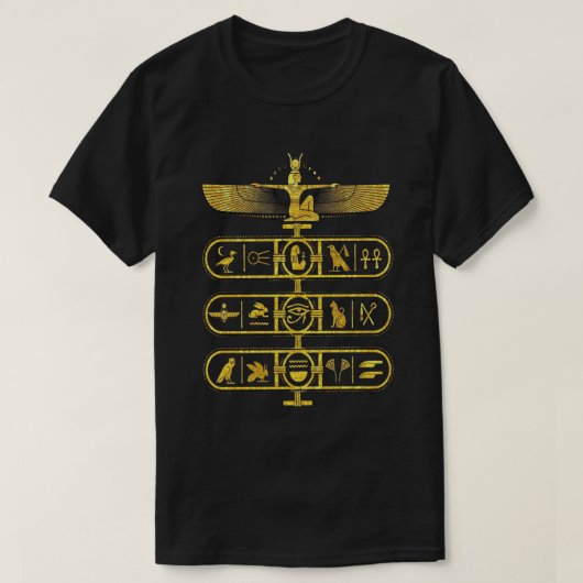 古代エジプトのファラオTシャツ | KaliraArts Tシャツ (デザイン正面)
