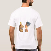 古代エジプトのファラオTシャツ Tシャツ (裏面)