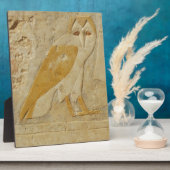 古代エジプトのフクロウ象形文字 フォトプラーク (側面)