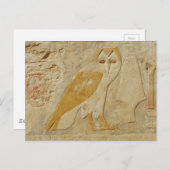 古代エジプトのフクロウ象形文字 ポストカード (正面/裏面)