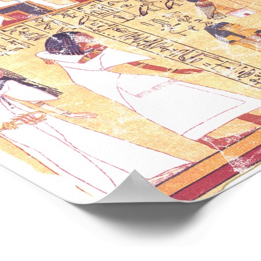 古代エジプトのヘア計量死者の書 ポスター (角)