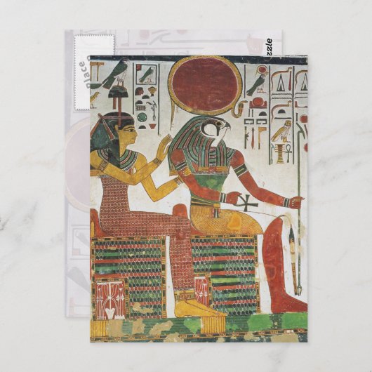 古代エジプトのホルス ポストカード (正面/裏面)