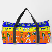 古代エジプトのミイラの墓 ダッフルバッグ (裏面)