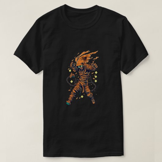 古代エジプトのミイラTシャツ Tシャツ (デザイン正面)