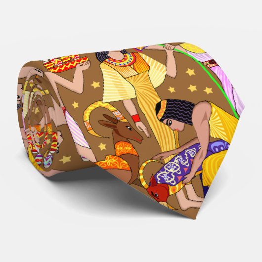 古代エジプトのモチーフ ネクタイ (ロール)
