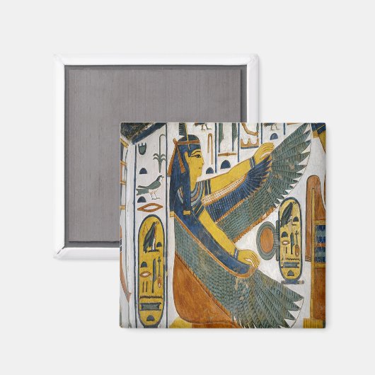 古代エジプトのモラルと価値観のマート女神 マグネット (正面/裏面)