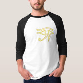 古代エジプトのロゴ - ホルスの目、ファラオの雰囲気 Tシャツ (正面)
