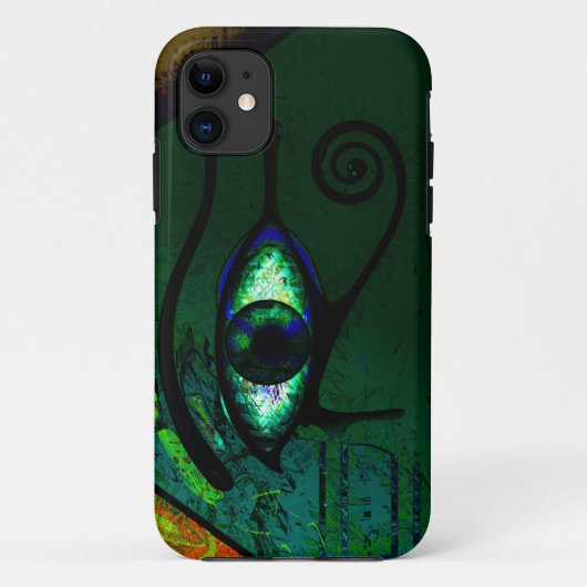 古代エジプトのワジェット芸術ホルスの目 Case-Mate iPhoneケース (裏面)