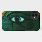 古代エジプトのワジェット芸術ホルスの目 Case-Mate iPhoneケース (裏面(横))