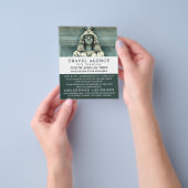 古代エジプトの像、カイロ、旅行代理店 チラシ (手)