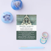 古代エジプトの像、カイロ、旅行代理店 チラシ (シングル)