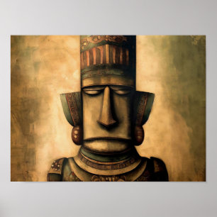 古代エジプトの像 ポスター