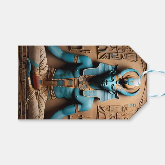 古代エジプトの創造神Khnum ギフトタグ (正面(横))