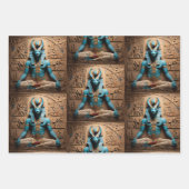 古代エジプトの創造神Khnum ラッピングペーパーシート (正面3)