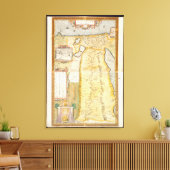 古代エジプトの地図， 1584 キャンバスプリント (インサイチュ (リビング))