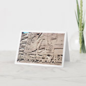 古代エジプトの壁で象形文字、ルクソール カード (正面)