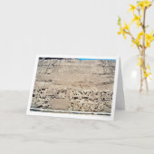 古代エジプトの壁と象形文字,ルクソール カード (黄色い花)