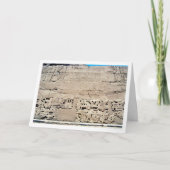 古代エジプトの壁と象形文字,ルクソール カード (正面)