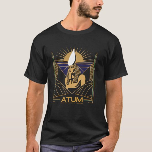 古代エジプトの太陽神クリエーター神太陽の神 Tシャツ (正面)