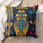古代エジプトの女王の装飾装飾用クッション クッション (ブランケット)